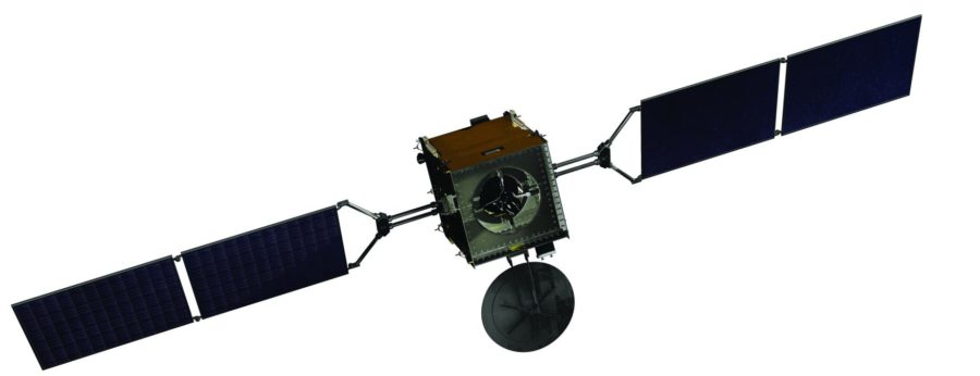 Ilustración fondo pleno Satélite ARSAT-1