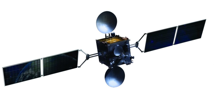 Ilustración fondo pleno satélite ARSAT-2